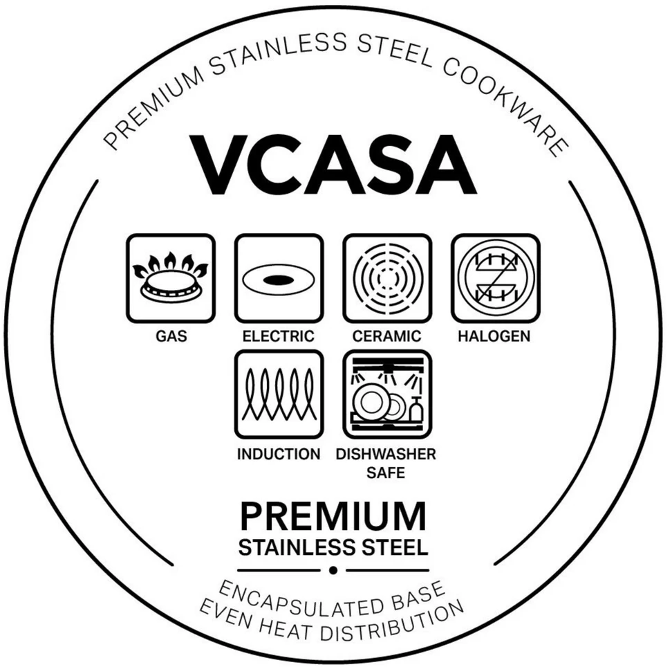 Puodas stal, śr.18cm 2.2l VCASA