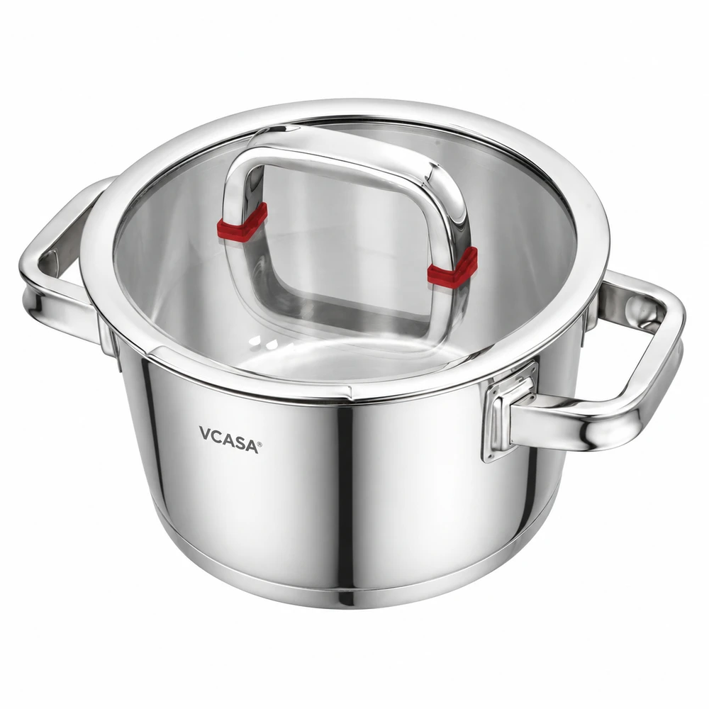 Puodas stal, śr.18cm 2.2l VCASA