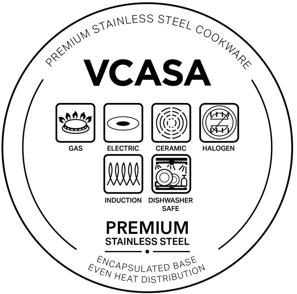 Puodas stal, śr.24cm 5,3l VCASA