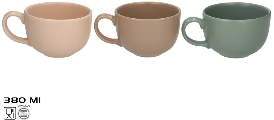 Puodelis Hermes 10,5 cm, 380 ml, 10,5x14x7,2 cm, KITCHEN&GO