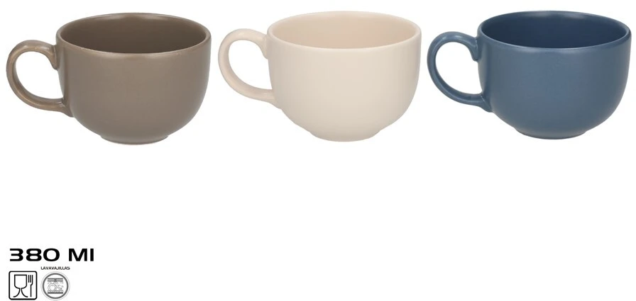 Puodelis Ladano 10,5 cm, 380 ml, 10,5x14x7,2 cm, KITCHEN&GO