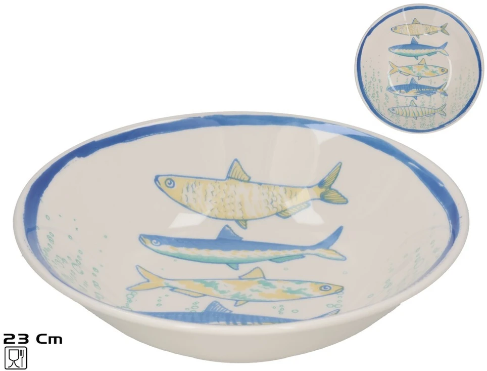 Kitchengo Dubenėlis salotoms 23 cm Žuvys 8445393458557