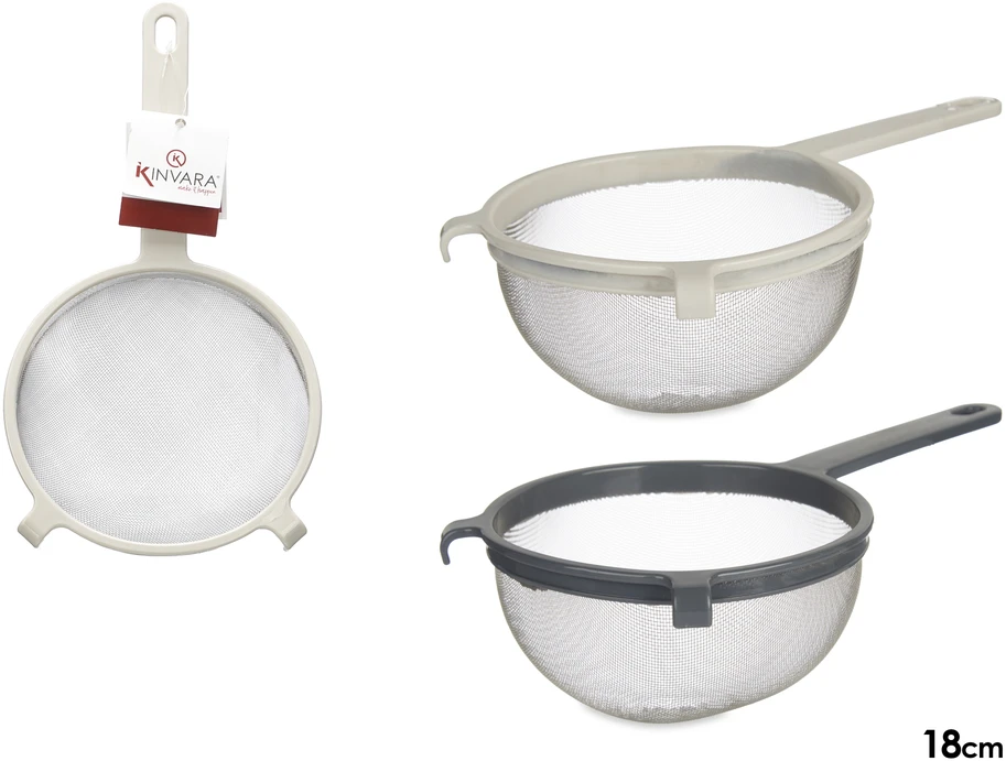 Sietelis, 18 cm, plastikas/metalas, 32 × 18 × 8 cm, 86992, KINVARA