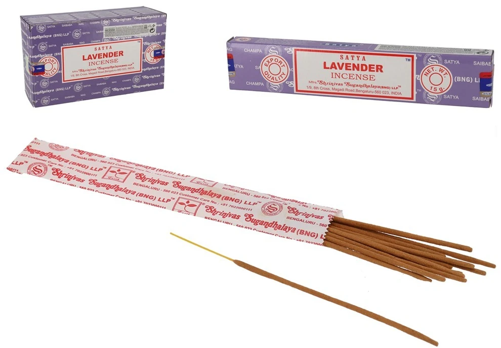 Smilkalų lazdelės Lavender, Satya, 15g