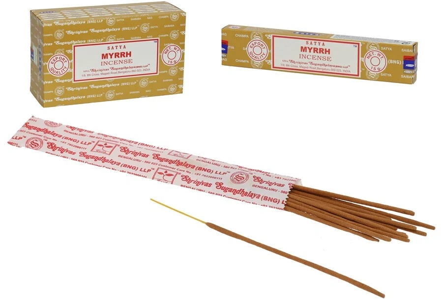 Smilkalų lazdelės Myrrh, Satya,15 g