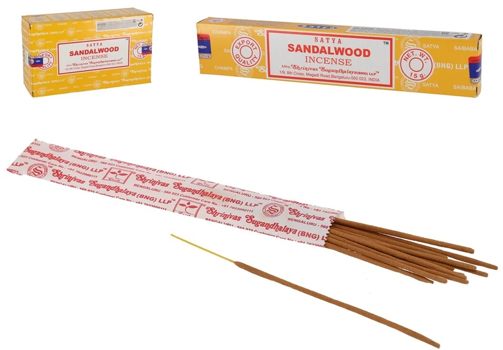 Smilkalų lazdelės Sandalwood, Satya, 15g