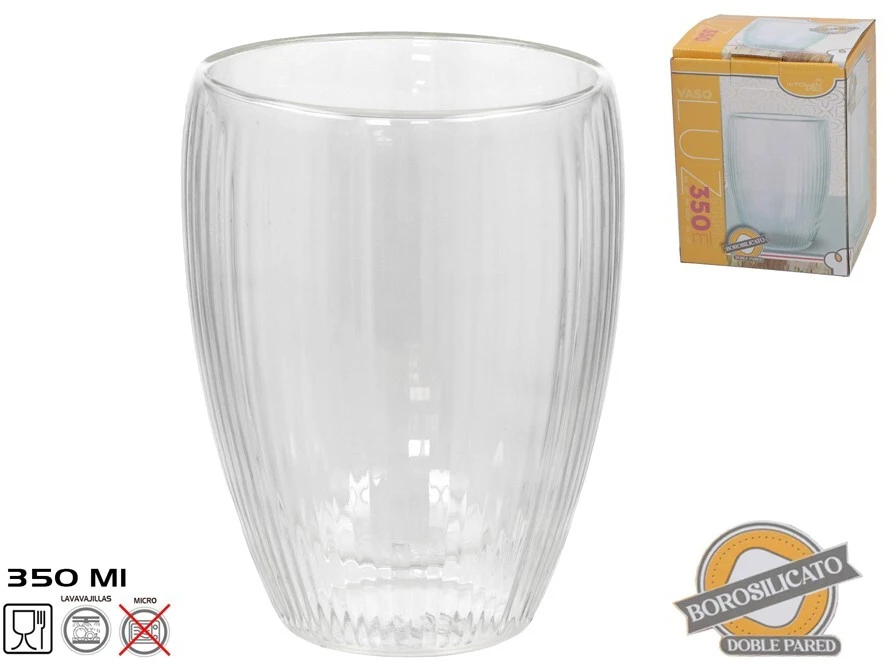 Stiklinė 350 ml, 11,6 x 9 x 9 cm, KITCHEN&GO