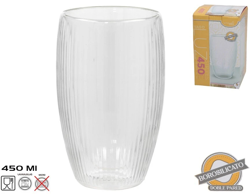 Kitchengo Stiklinė 78715 Dviguba Sienelė, 450ml