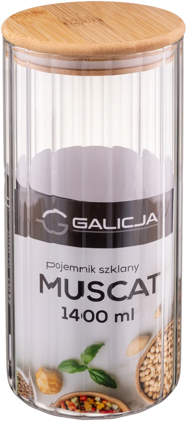 Stiklinis indas, 1,4 L, 10 x 10 x 22,7 cm, 40413, GALICJA