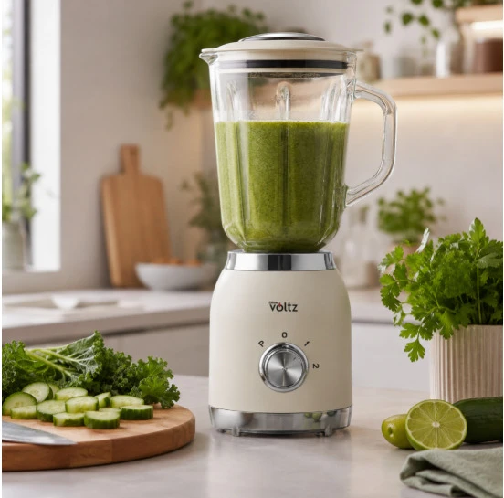 Trintuvas Oliver Voltz 55OV51162G, 600W, 1,5 L stiklinis ąsotis, Kitchen Ai kreminė spalva
