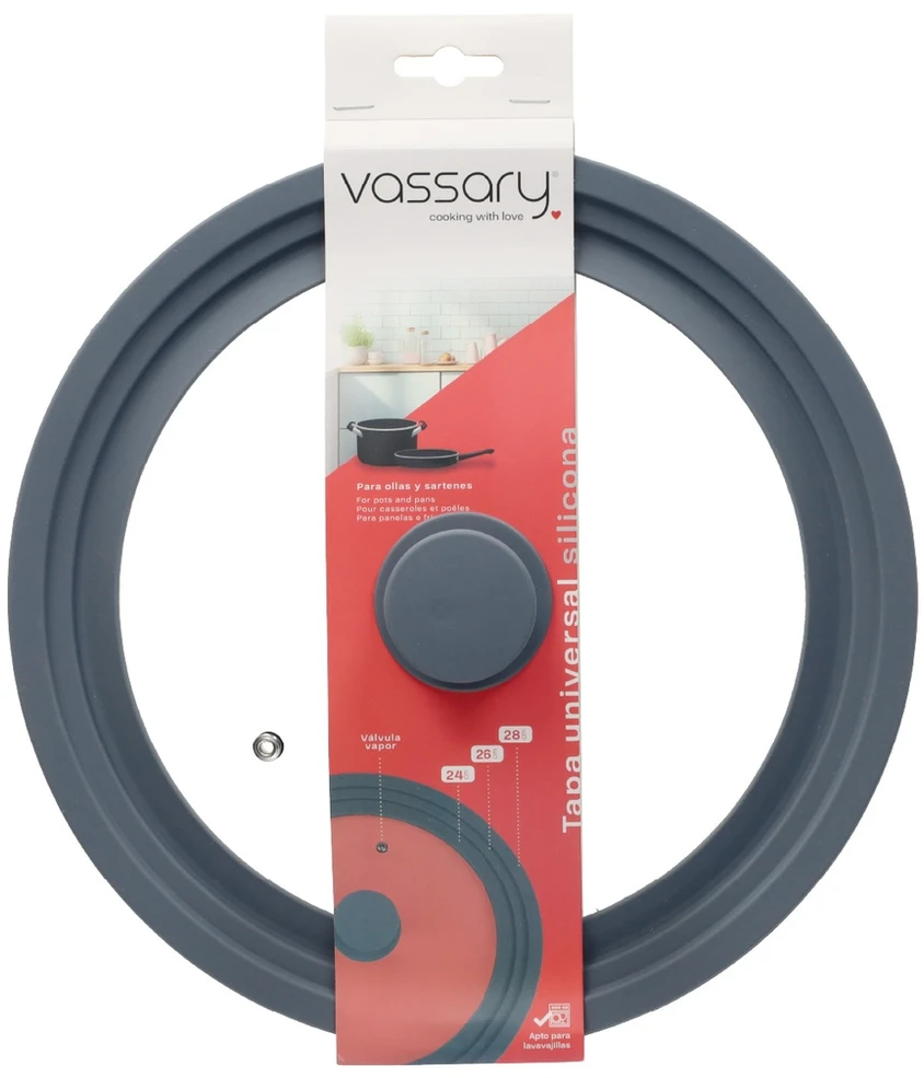 Universalus keptuvės dangtis 24/26/28 cm, 401015010, Vassary