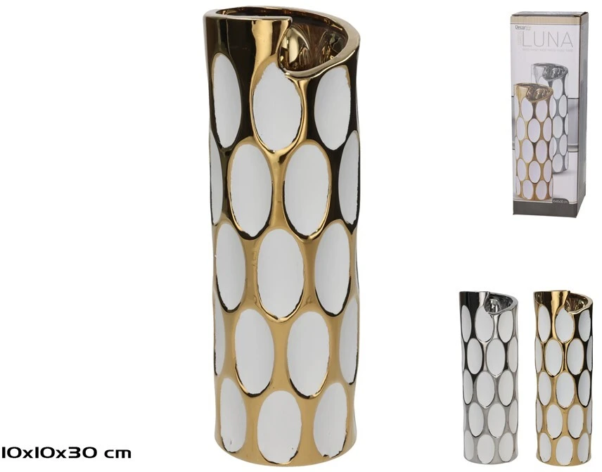 Vaza 10 x 30 cm, 2 rūšių, 30 x 10 x 10 cm, DECORLIFE