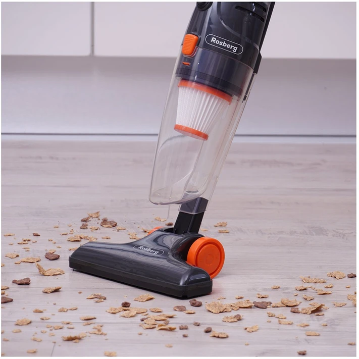 Vertikalus dulkių siurblys, cikloninis 2in1 Rosberg R51001A, 600W, 0.8L