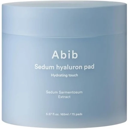 Abib Sedum Hyaluron Pad Hydrating Touch - drėkinantys medvilniniai padeliai, 75 vnt