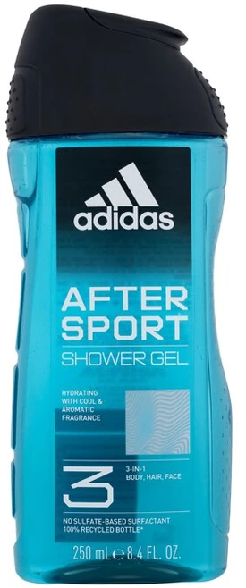 Adidas After Sport Dušo želė 3-In-1 Dušo želė vyrams, 250 ml