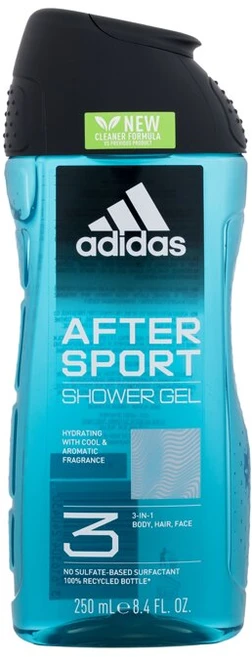 Adidas After Sport Dušo želė 3-In-1 Dušo želė vyrams, 250 ml