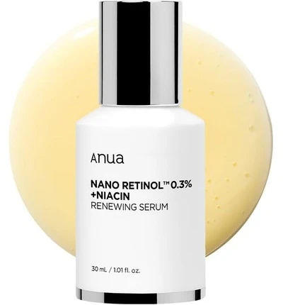 Anua Retinol Fragrance-Free Anti-Aging Evening Serum Face veido serumas, 30 ml