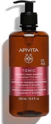 "Apivita" moteriškas tonizuojantis šampūnas su Hipophae Tc ir Laurel 500ml
