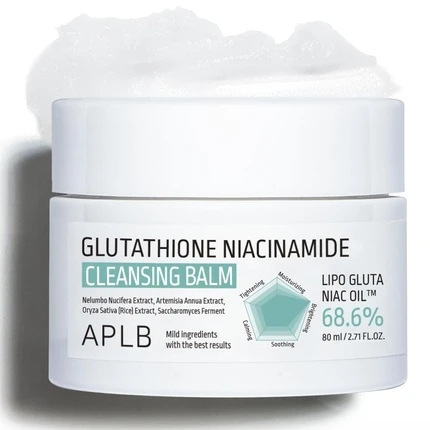 APLB Glutathione Niacinamide Cleansing Balm valomasis balzamas veidui, 80 ml