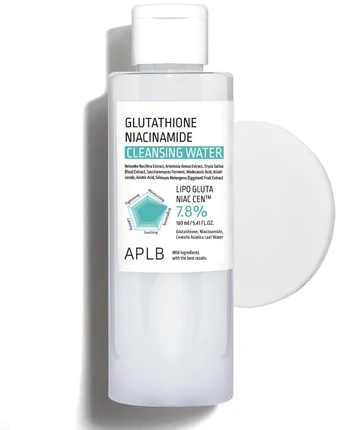 APLB Glutathione Niacinamide Cleansing Vanduo valomasis vanduo veidui, 160 ml