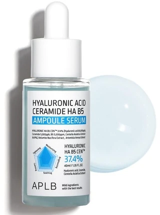 APLB Hyaluronic Acid Ceramide HA B5 Ampoule Serum veido serumas, 40 ml