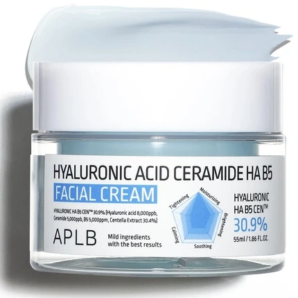 APLB Hyaluronic Acid Ceramide HA B5 Facial Kreminis veido kremas, 55 ml