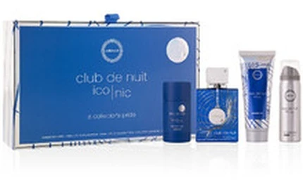 "Armaf Club De Nuit Mėlyna Iconic" - EDP 105 ml + kietasis dezodorantas 75 g + purškiamasis dezodorantas 50 ml + dušo želė 100 ml