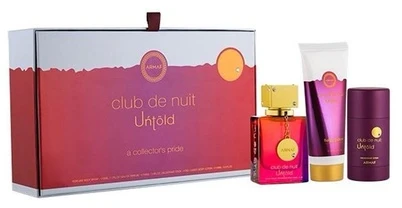 „Armaf Club De Nuit Untold“ – EDP 105 ml + kūno losjonas 100 ml + kietasis dezodorantas 75 g