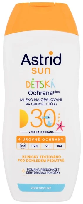 Astrid Vaikų įdegio losjonas SPF 30 Sun 200 ml