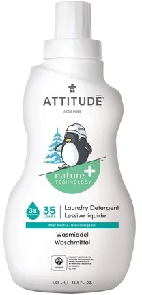 Attitude plovimo skystis kūdikių drabužiams, Kriaušių nektaras 35 skalbimui, 1050 ml
