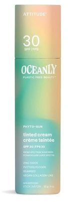 Attitude Tonuotas drėkinamasis kremas SPF 30 Oceanly (tonuotas kremas) 30 g