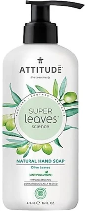„Attitude Super Leaves“, rankų muilas, alyvuogių lapai, 473 ml