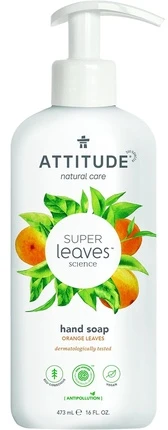 Attitude Natūralus rankų muilas „Super Leaves“ apelsinų lapų kvapas (rankų muilas) 473 ml