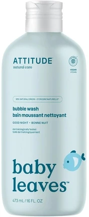 Attitude „Good Night Bubble Wash“ kūdikių vonios putos