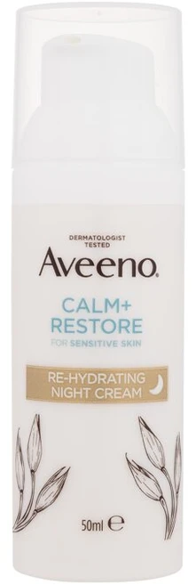 Aveeno Calm + Restore Re-Hydrating Night Kreminis Night Skin Kreminis