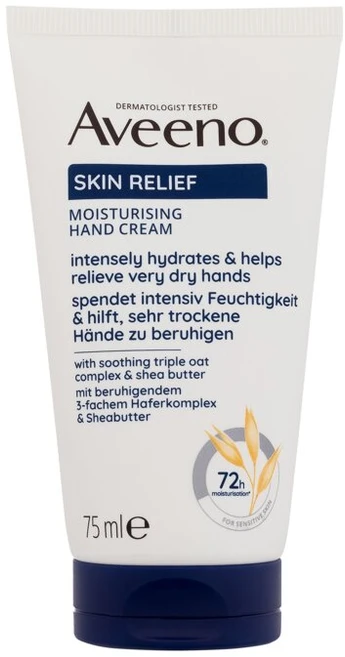Aveeno Skin Relief Unscented Moisturizing Hand Kreminis (Moisturising Hand Kreminis) 75 ml