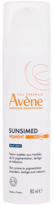 Avene Sun Sunsimed Pigment Mėlyna Light UVB / UVA apsauginė priemonė veidui ir kūnui, 80 ml
