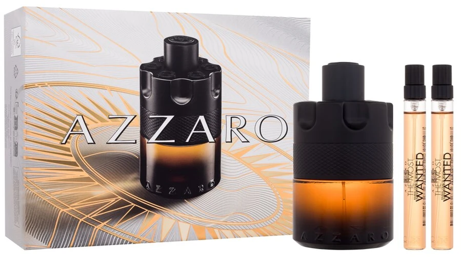 Azzaro The Most Wanted kvepalų rinkinys vyrams (PP kvepalai, 100 ml + PP kvepalai, 2 x 10 ml)