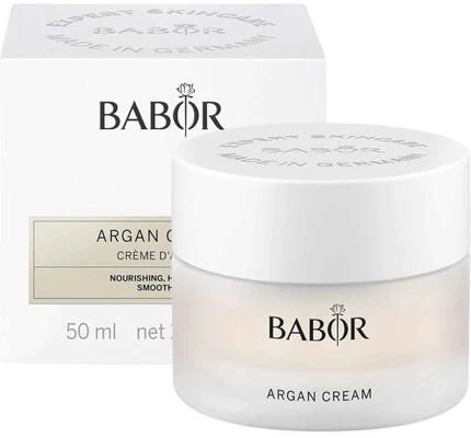 Babor Argan Kreminis veido kremas sausai odai su argano aliejumi, 50 ml