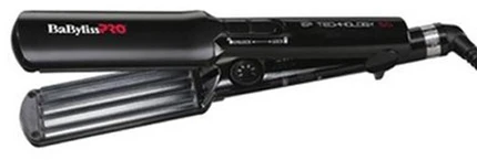 BaByliss PRO BABYLISS presuojamas geležis BAB2658EPCE Keraminė šildymo sistema, Statinės skersmuo 38 mm, Temperatūra (min) 150 °C, Temperatūra (maks.) 230 °C, Šildymo lygių skaičius 5, 125 W, Juodas, Taip, Taip