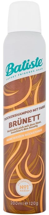 Sausas šampūnas plaukams su dažančiu efektu Batiste Medium &amp; Brunette Sausas šampūnas 200ml