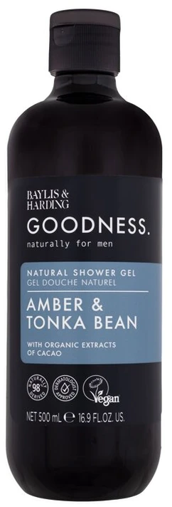 Baylis & Harding Goodness Men Amber & Tonka Bean Dušo želė