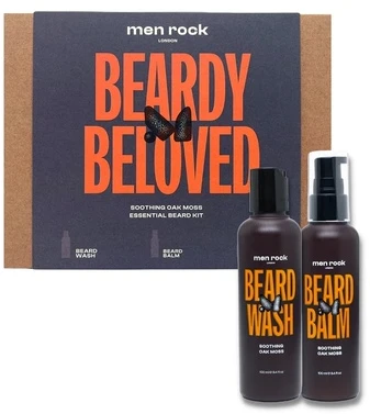 Beardy Beloved Men Rock Duo Soothing Oak Moss Beard Kit Barzdos priežiūros rinkinys, 1 vnt.