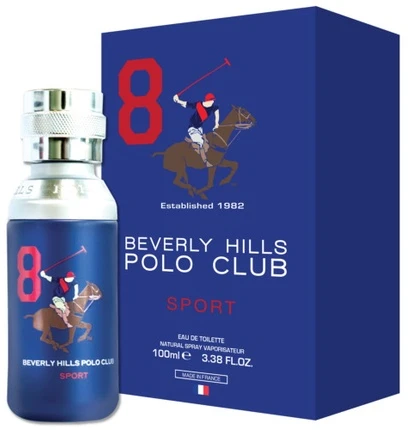 Beverly Hills Polo Club 8 Sport EDT tualetinis vanduo vyrams, 100 ml