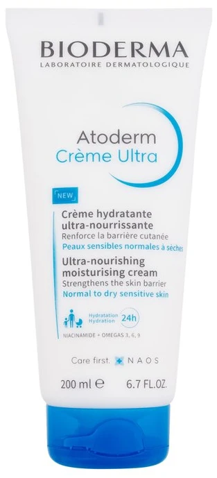 Bioderma Atoderm Crème Ultra Intensyviai drėkinantis ir maitinantis kūno kremas, 200 ml