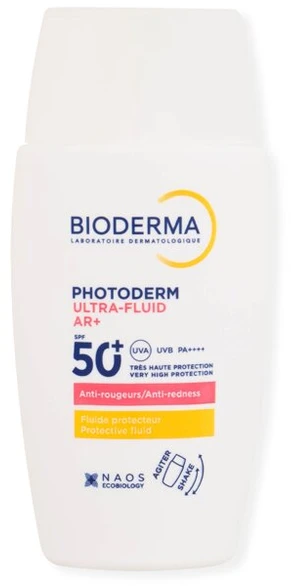 Bioderma Photoderm Ultra-Fluid AR+ SPF 50+ apsauginis veido fluidas raustančiai odai, 40 ml