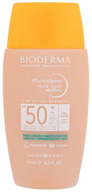 Kremas nuo saulės Bioderma Photoderm Spf50+ (Atspalvis: Nude Very Light), 40ml