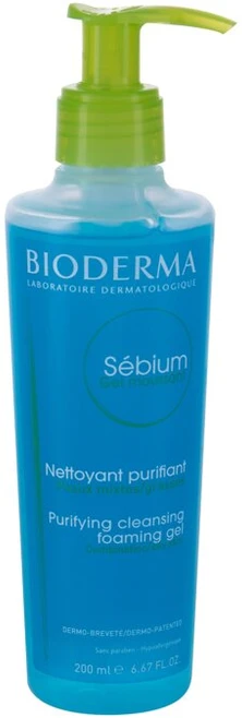 Bioderma Sébium Gel Moussant Veido prausiklis riebiai ir mišriai odai, 200 ml