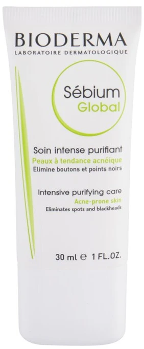 Bioderma Sébium Global kremas nuo spuogų, 30 ml