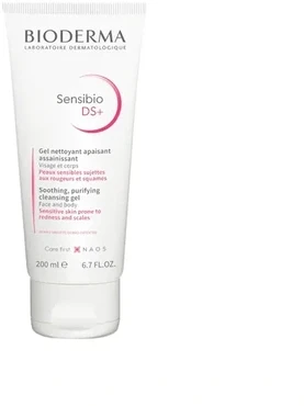 Bioderma Sensibio DS+ gel moussant Raudonį ir pleiskanojimą mažinantis gelinis veido prausiklis, 200 ml